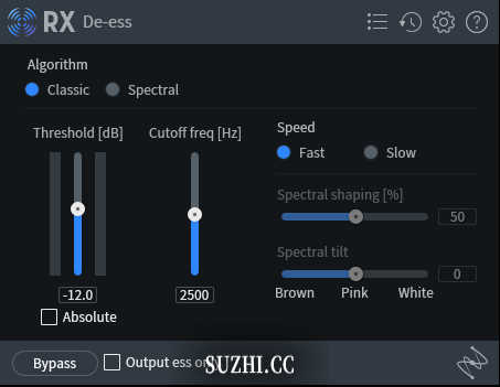 iZotope的RX10De-ess去齿音插件，齿音消除工具_稣知音乐