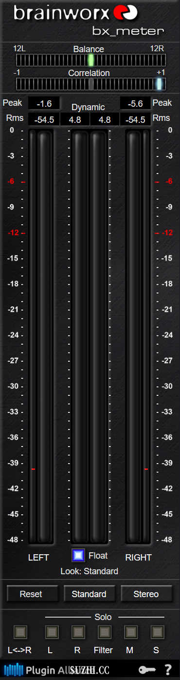 Plugin Alliance的bx_meter插件专业测量表监视声音的响度插件_稣知音乐