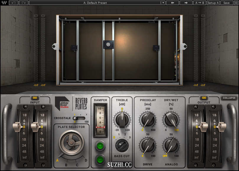 Waves的AbbeyRoadPlatesStereo插件（板式混响效果器插件）_稣知音乐