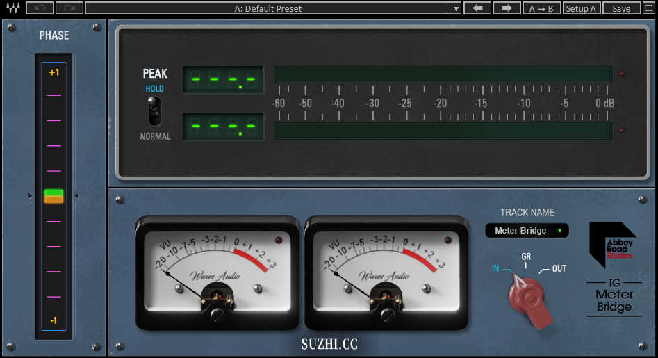 Waves的Abbey Road TG Meter Bridge Stereo插件专业音频监测分析插件_稣知音乐