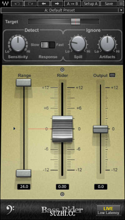 Waves的Bass Rider Live Stereo插件立体声低音自动增益控制效果器_稣知音乐