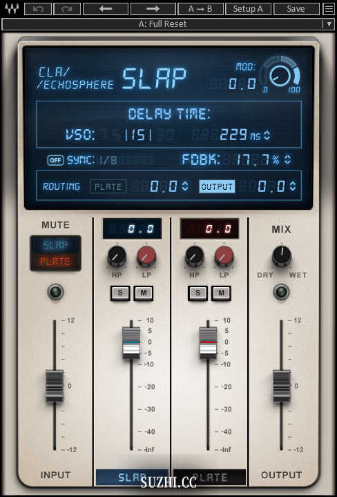 Waves的CLA EchoSphere Stereo插件延迟混响双效插件_稣知音乐