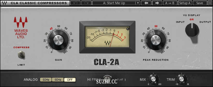 Waves的CLA-2A Mono插件单声道音频压缩利器_稣知音乐