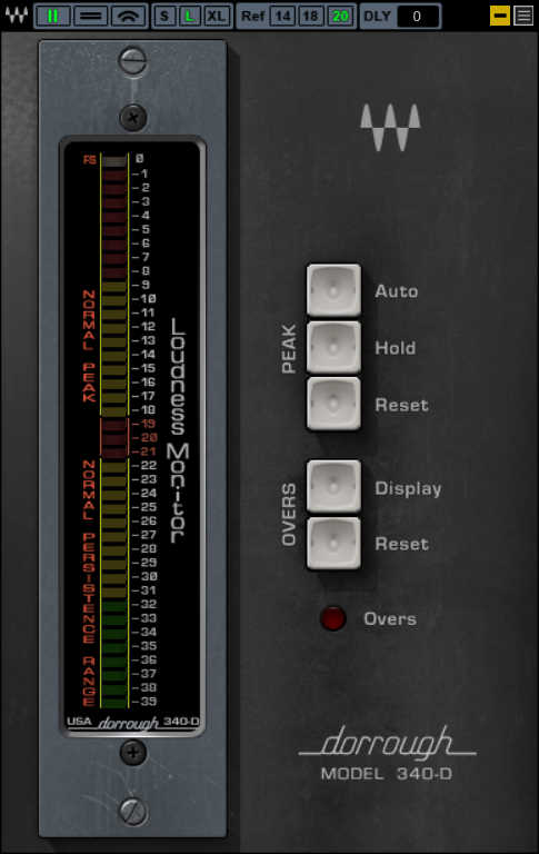 音频动态响度处理插件：Waves 的 Dorrough Mono_稣知音乐