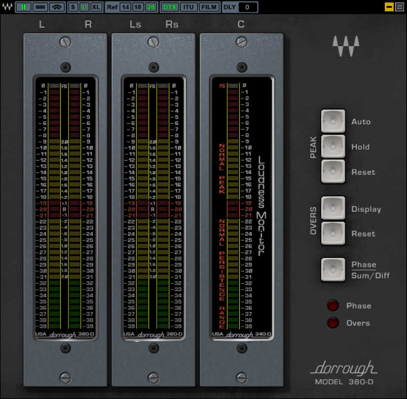 全方位音频响度优化插件：Waves 的 Dorrough360 5.0_稣知音乐